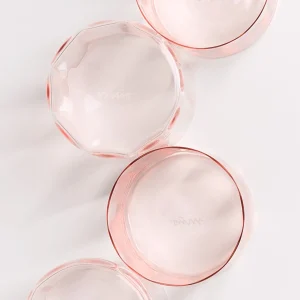 Motel a Miio Kleine Gläser | Gläser Sets %^Joia - Set Of 4 Glasses Flower pink opal