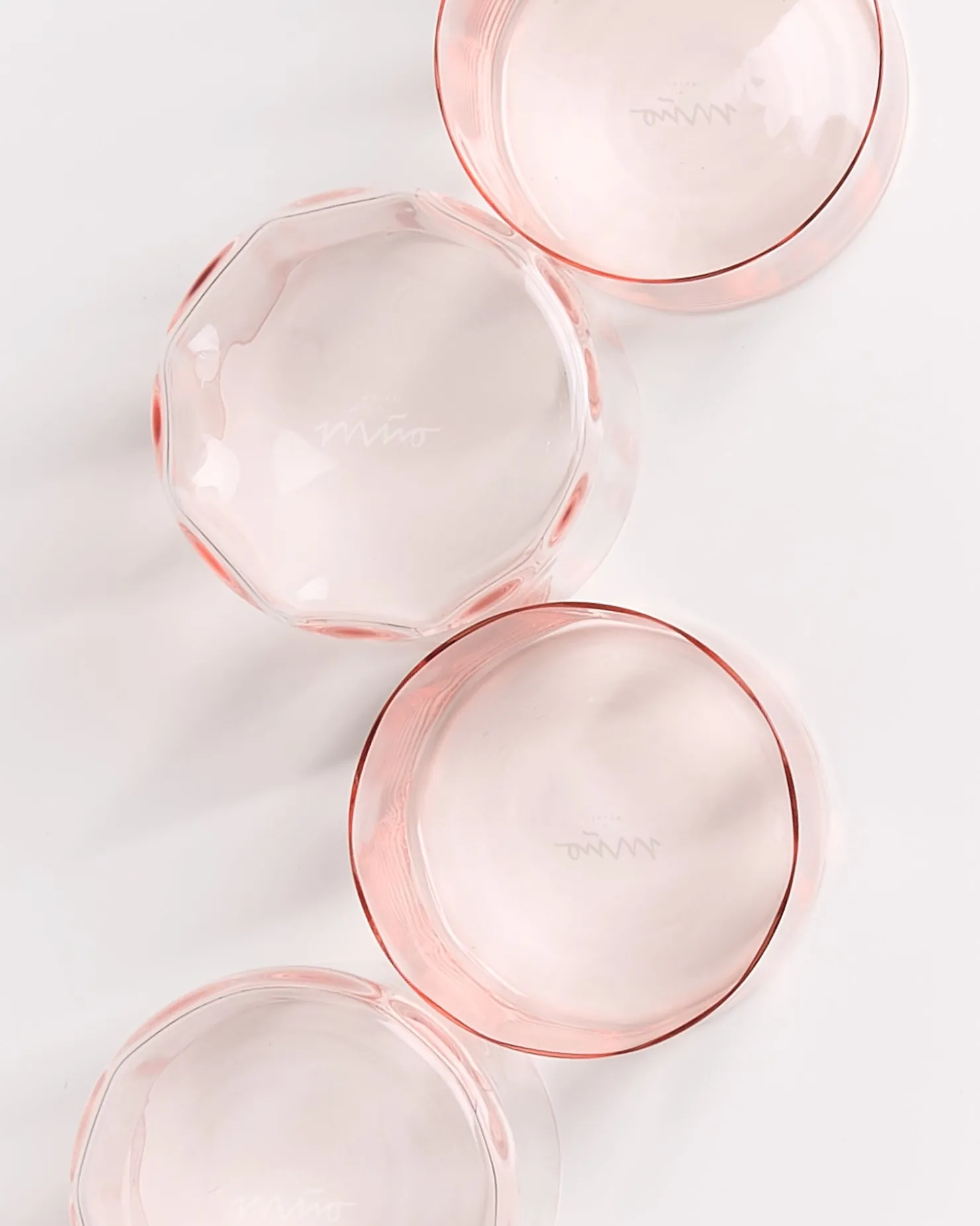 Motel a Miio Kleine Gläser | Gläser Sets %^Joia - Set Of 4 Glasses Flower pink opal