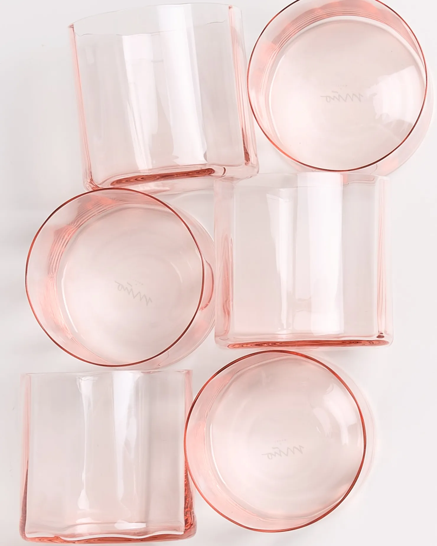 joia__set_of__glasses_flower_pink_opal_4-1.webp Motel a Miio Kleine Gläser | Gläser Sets %^Joia - Set Of 6 Glasses Flower pink opal