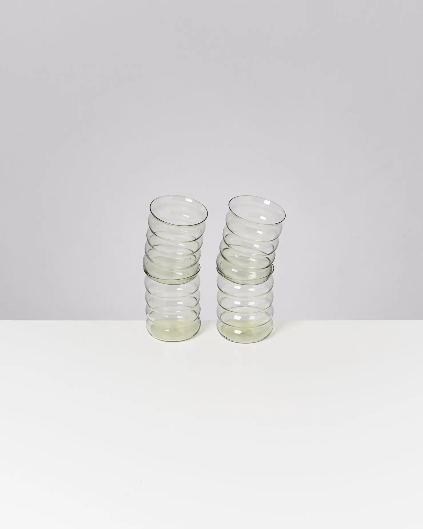 Motel a Miio Große Gläser | Gläser Sets %^Joia - Set Of 4 Glasses Large Bubble Emerald smaragd