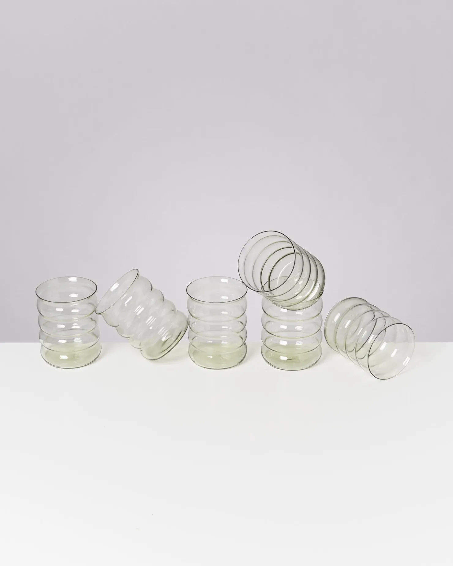 Motel a Miio Große Gläser | Gläser Sets %^Joia - Set Of 6 Glasses Large Bubble Emerald smaragd
