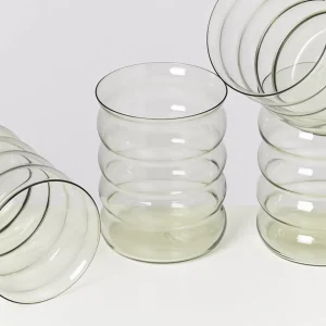 Motel a Miio Große Gläser | Gläser Sets %^Joia - Set Of 4 Glasses Large Bubble Emerald smaragd