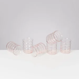 Motel a Miio Große Gläser | Gläser Sets %^Joia - Set Of 6 Glasses Large Bubble pink opal