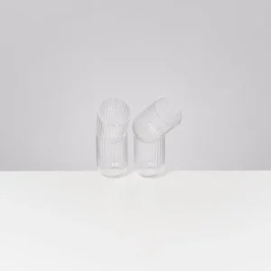 Motel a Miio Große Gläser | Gläser Sets %^Joia - Set Of 4 Glasses Riffled Classic transparent
