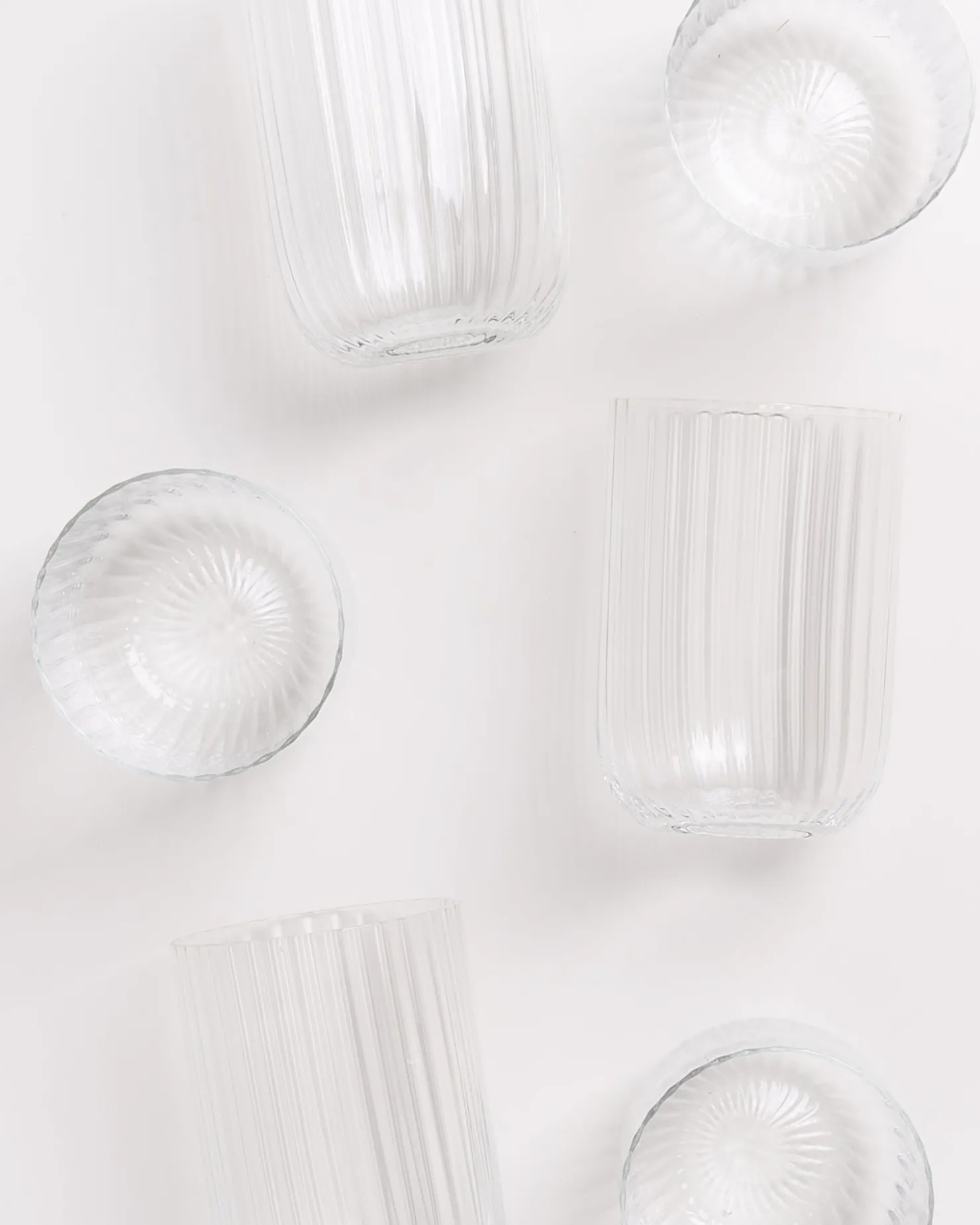 joia__set_of__glasses_riffled_classic_4-1.webp Motel a Miio Große Gläser | Gläser Sets %^Joia - Set Of 6 Glasses Riffled Classic transparent