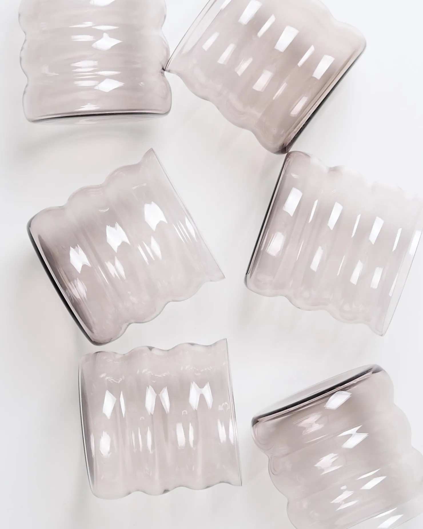 joia_er_set_glas_bubble_amethist_3.webp Motel a Miio Kleine Gläser | Gläser Sets %^Joia 6er Set Glas Bubble amethist