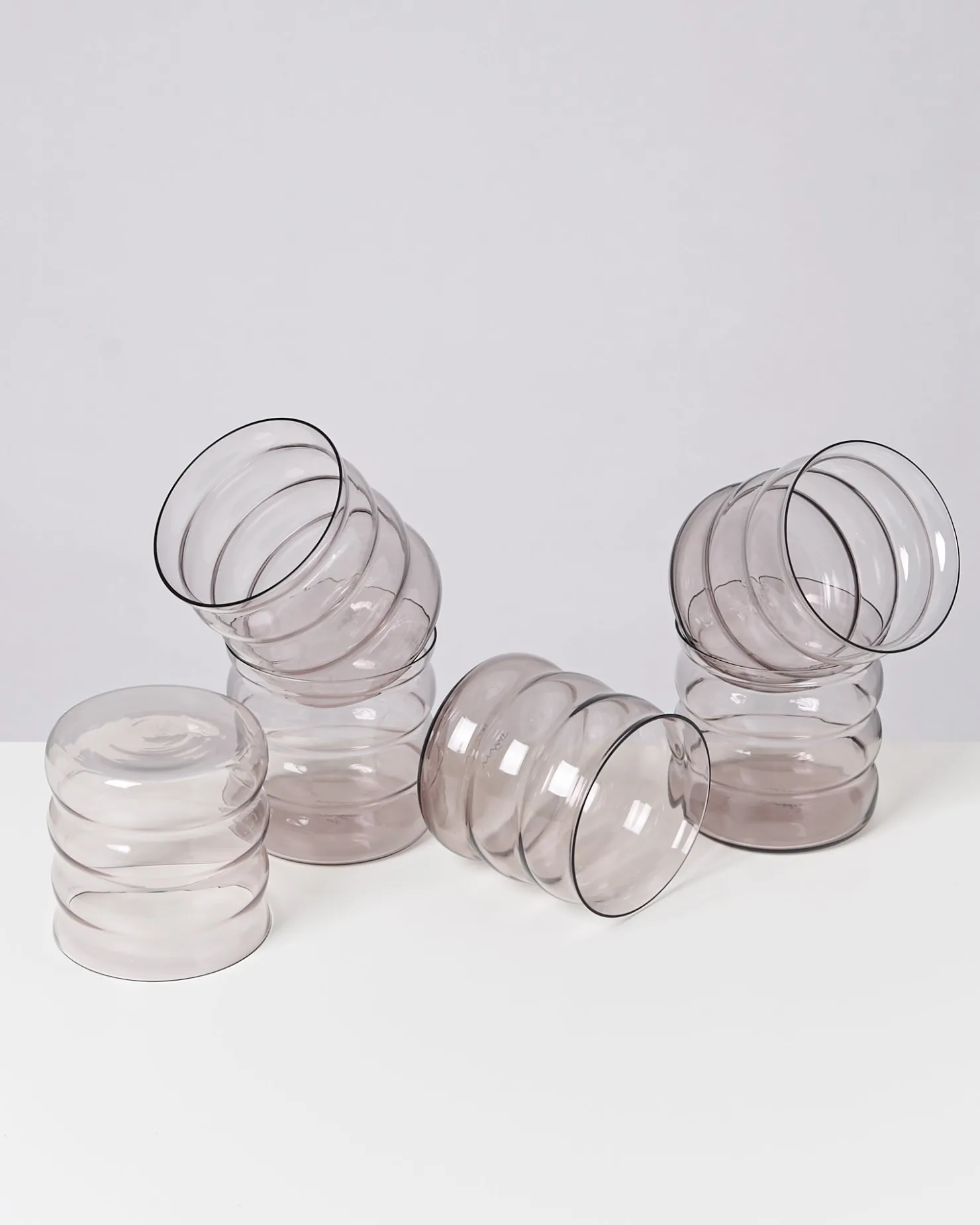 joia_er_set_glas_bubble_amethist_6.webp Motel a Miio Kleine Gläser | Gläser Sets %^Joia 6er Set Glas Bubble amethist