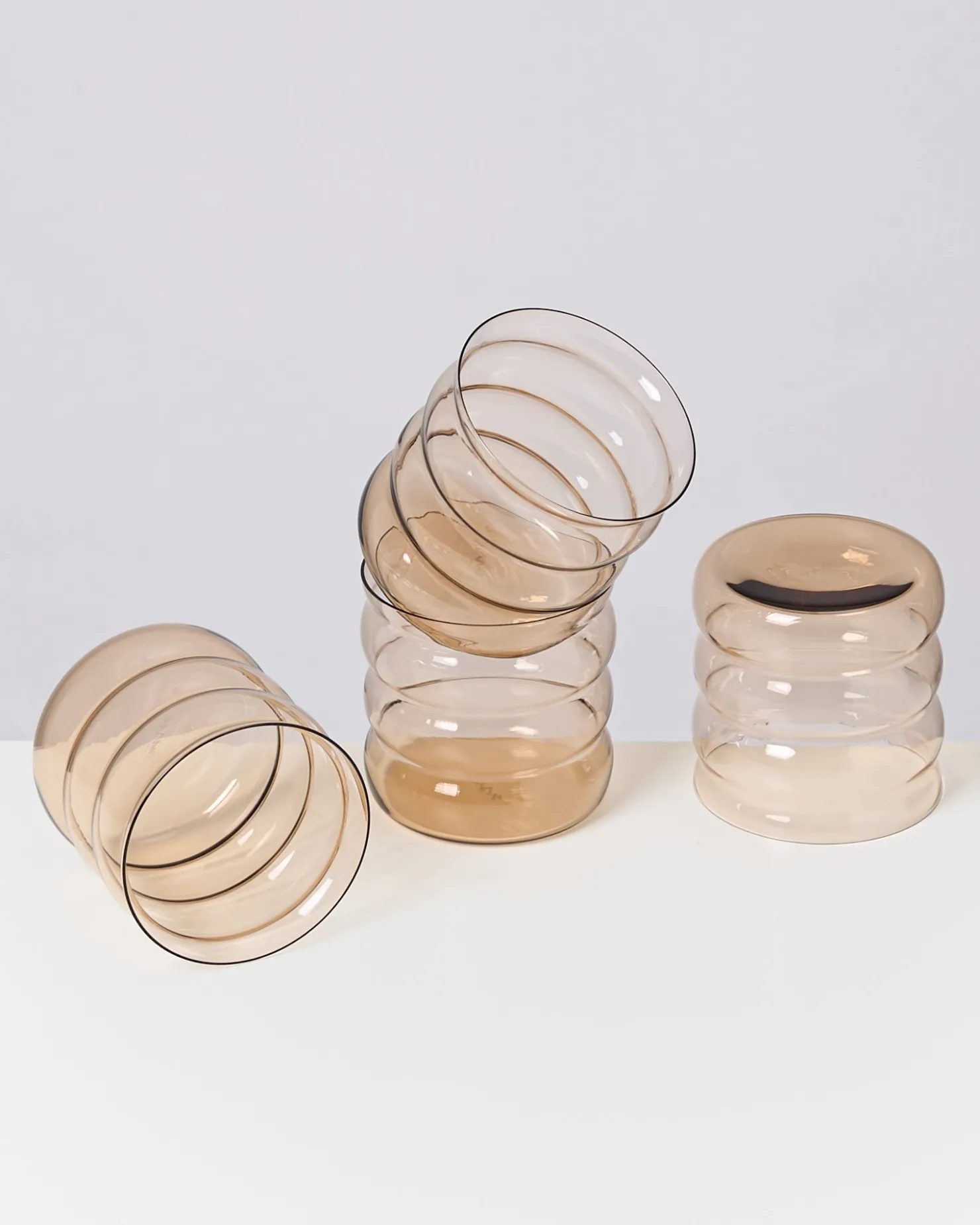 Motel a Miio Kleine Gläser | Gläser Sets %^Joia 4er Set Glas Bubble bronze