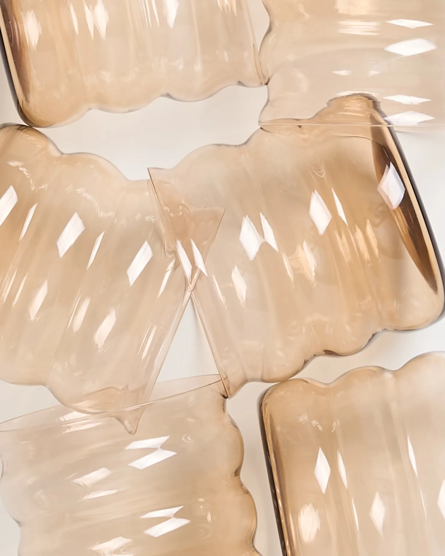 joia_er_set_glas_bubble_bronze_4-1.webp Motel a Miio Kleine Gläser | Gläser Sets %^Joia 6er Set Glas Bubble bronze