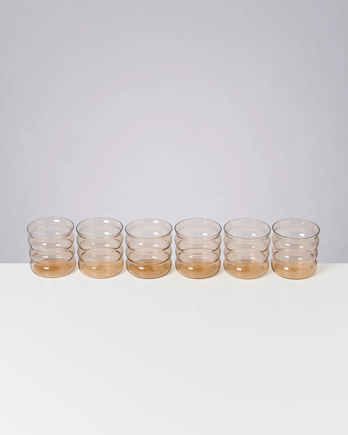 joia_er_set_glas_bubble_bronze_5-1.webp Motel a Miio Kleine Gläser | Gläser Sets %^Joia 6er Set Glas Bubble bronze