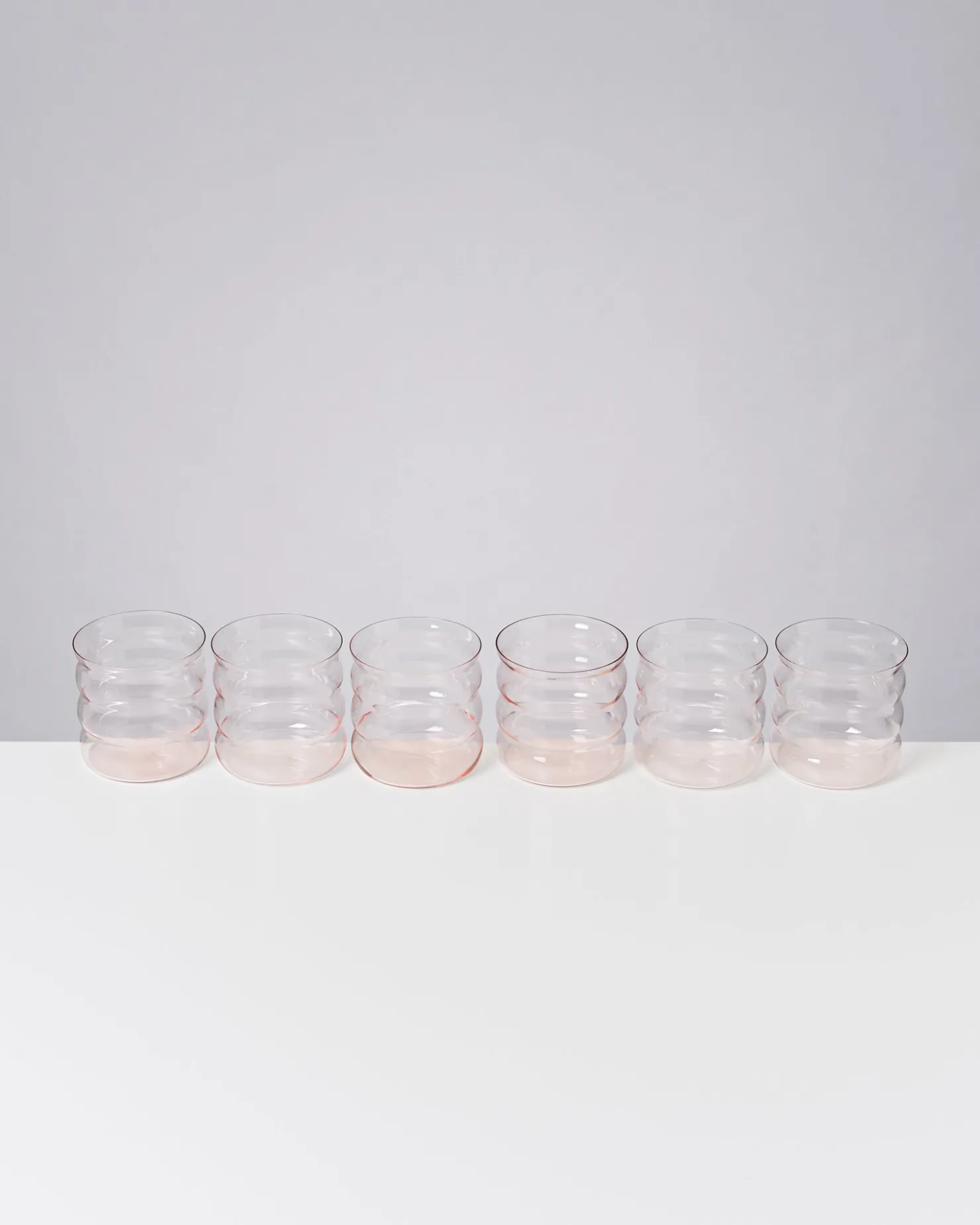 Motel a Miio Kleine Gläser | Gläser Sets %^Joia 6er Set Glas Bubble pink opal
