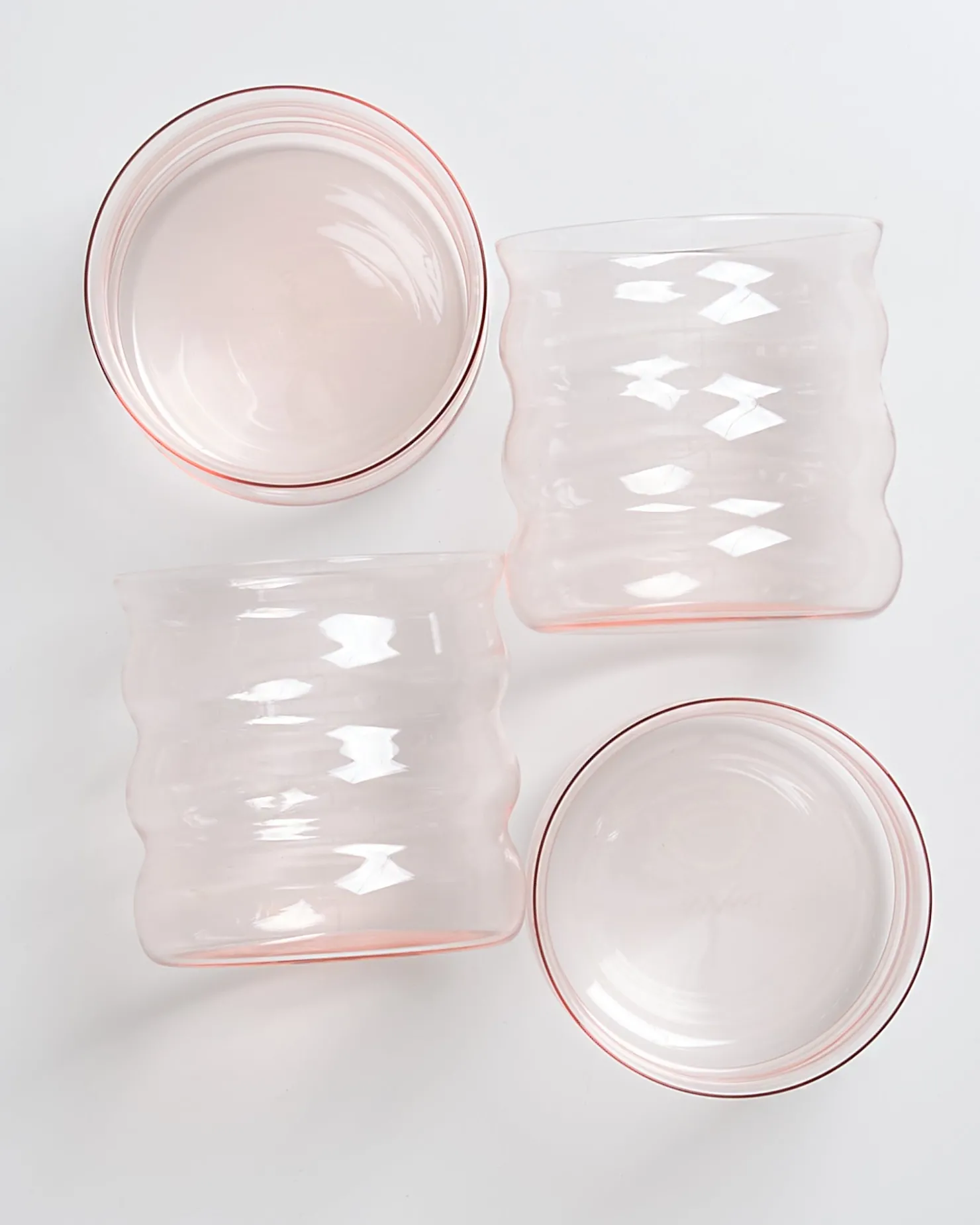 joia_er_set_glas_bubble_pink_opal_2-1.webp Motel a Miio Kleine Gläser | Gläser Sets %^Joia 4er Set Glas Bubble pink opal