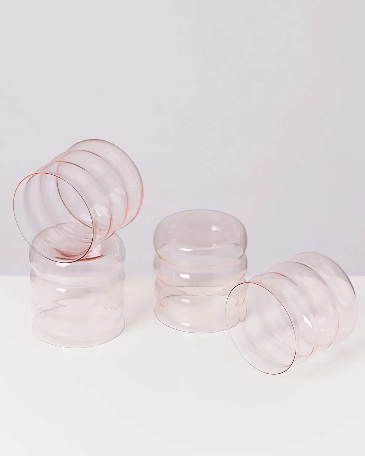joia_er_set_glas_bubble_pink_opal_4-1.webp Motel a Miio Kleine Gläser | Gläser Sets %^Joia 4er Set Glas Bubble pink opal