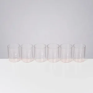 Motel a Miio Große Gläser | Gläser Sets %^Joia 6er Set Glas Groß pink opal