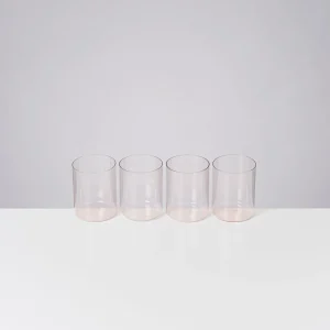 Motel a Miio Große Gläser | Gläser Sets %^Joia 4er Set Glas Groß pink opal