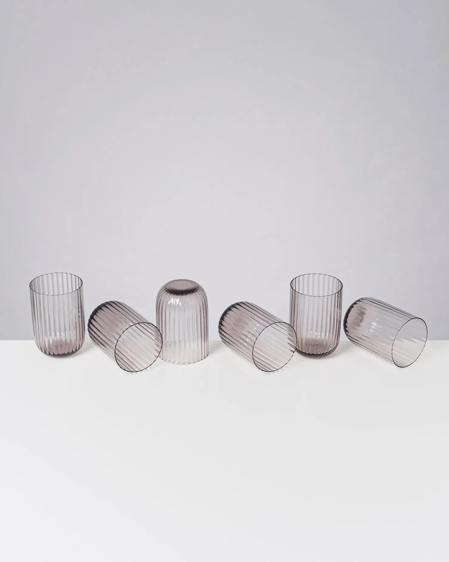 joia_er_set_glas_riffled_amethist_4-1.webp Motel a Miio Große Gläser | Gläser Sets %^Joia 6er Set Glas Riffled amethist
