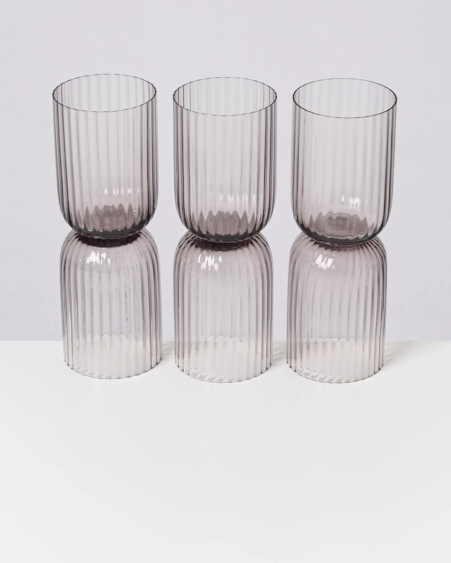 joia_er_set_glas_riffled_amethist_5-1.webp Motel a Miio Große Gläser | Gläser Sets %^Joia 6er Set Glas Riffled amethist