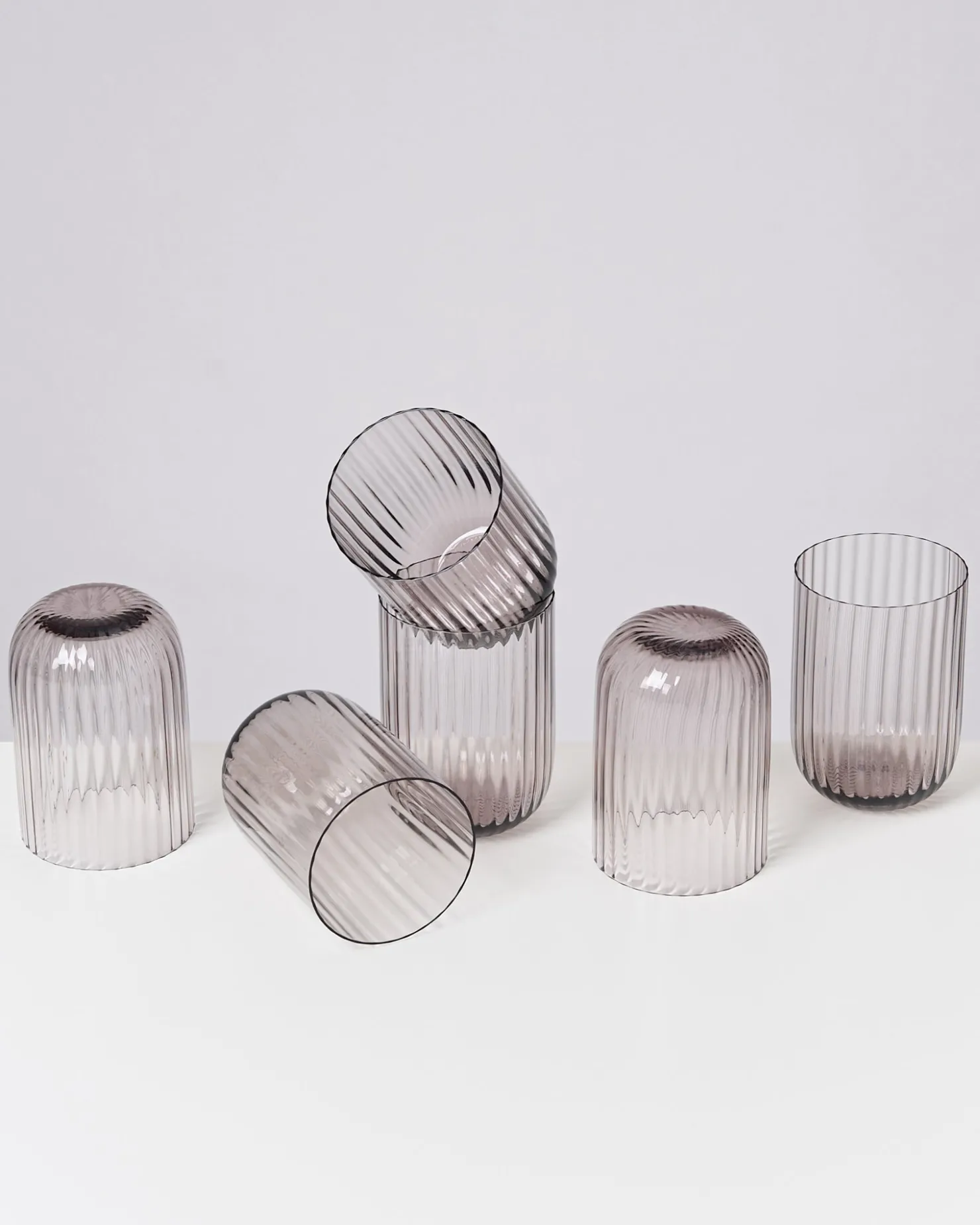 joia_er_set_glas_riffled_amethist_7-1.webp Motel a Miio Große Gläser | Gläser Sets %^Joia 6er Set Glas Riffled amethist