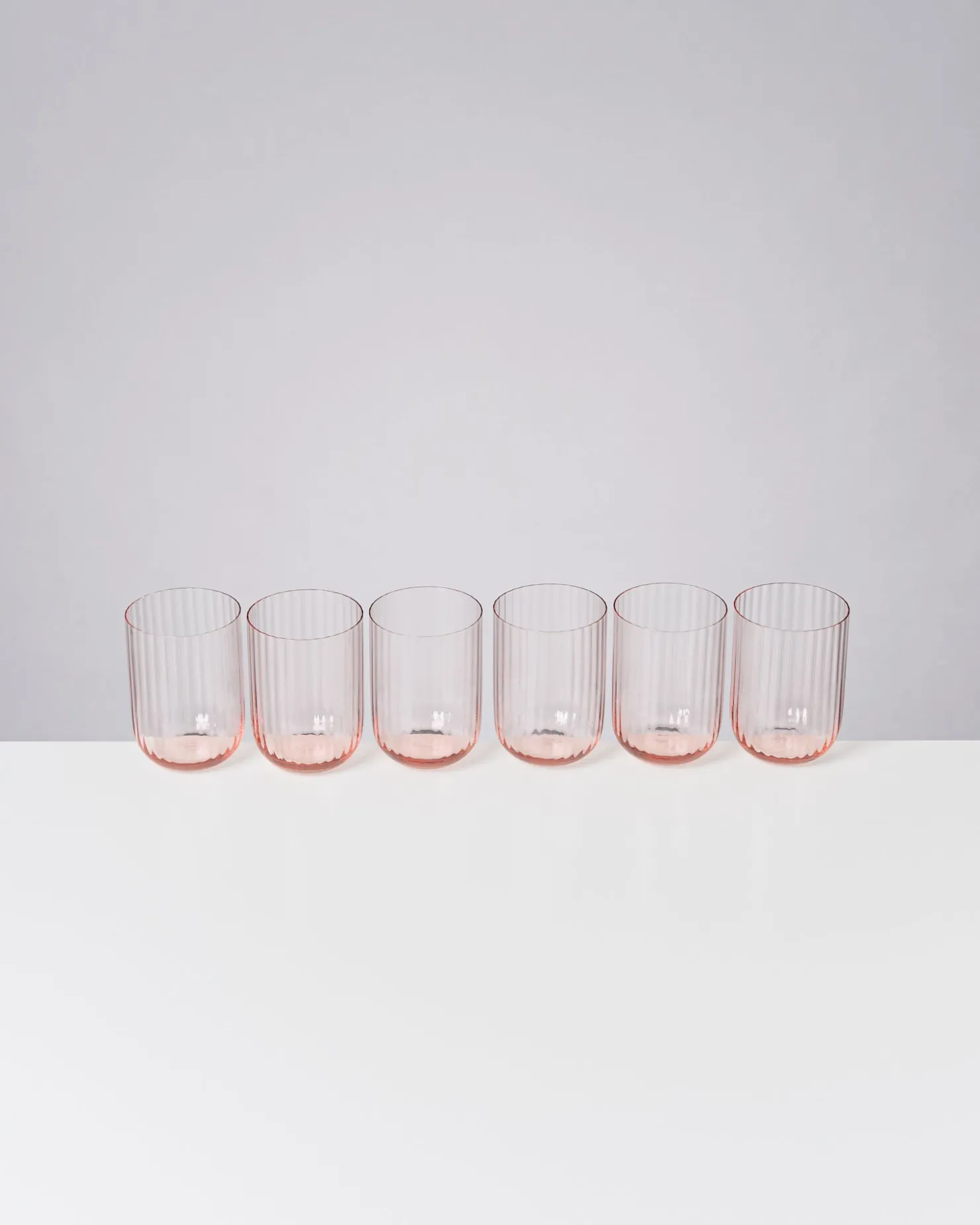 joia_er_set_glas_riffled_pink_opal_5-1.webp Motel a Miio Große Gläser | Gläser Sets %^Joia 6er Set Glas Riffled pink opal