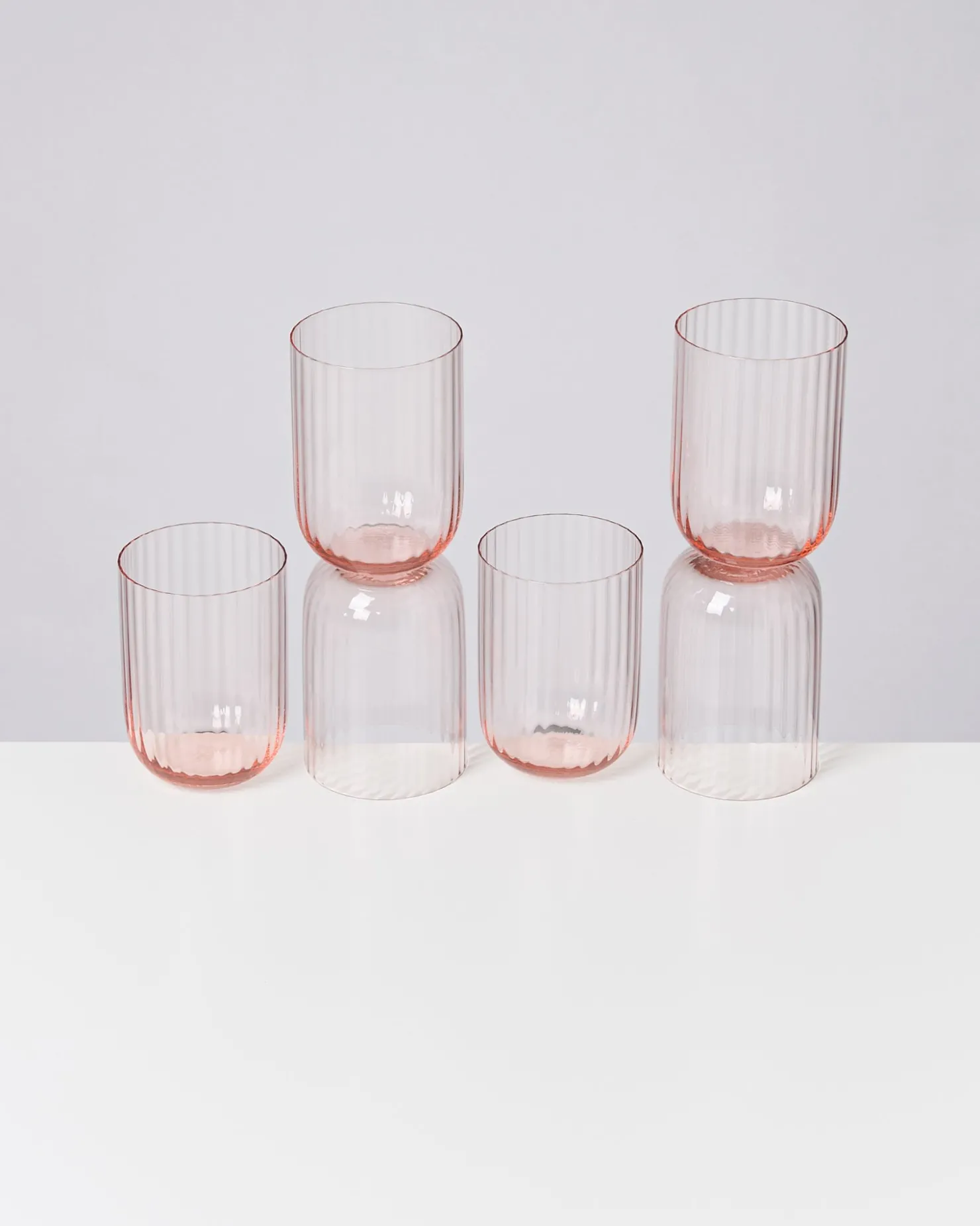 joia_er_set_glas_riffled_pink_opal_8-1.webp Motel a Miio Große Gläser | Gläser Sets %^Joia 6er Set Glas Riffled pink opal