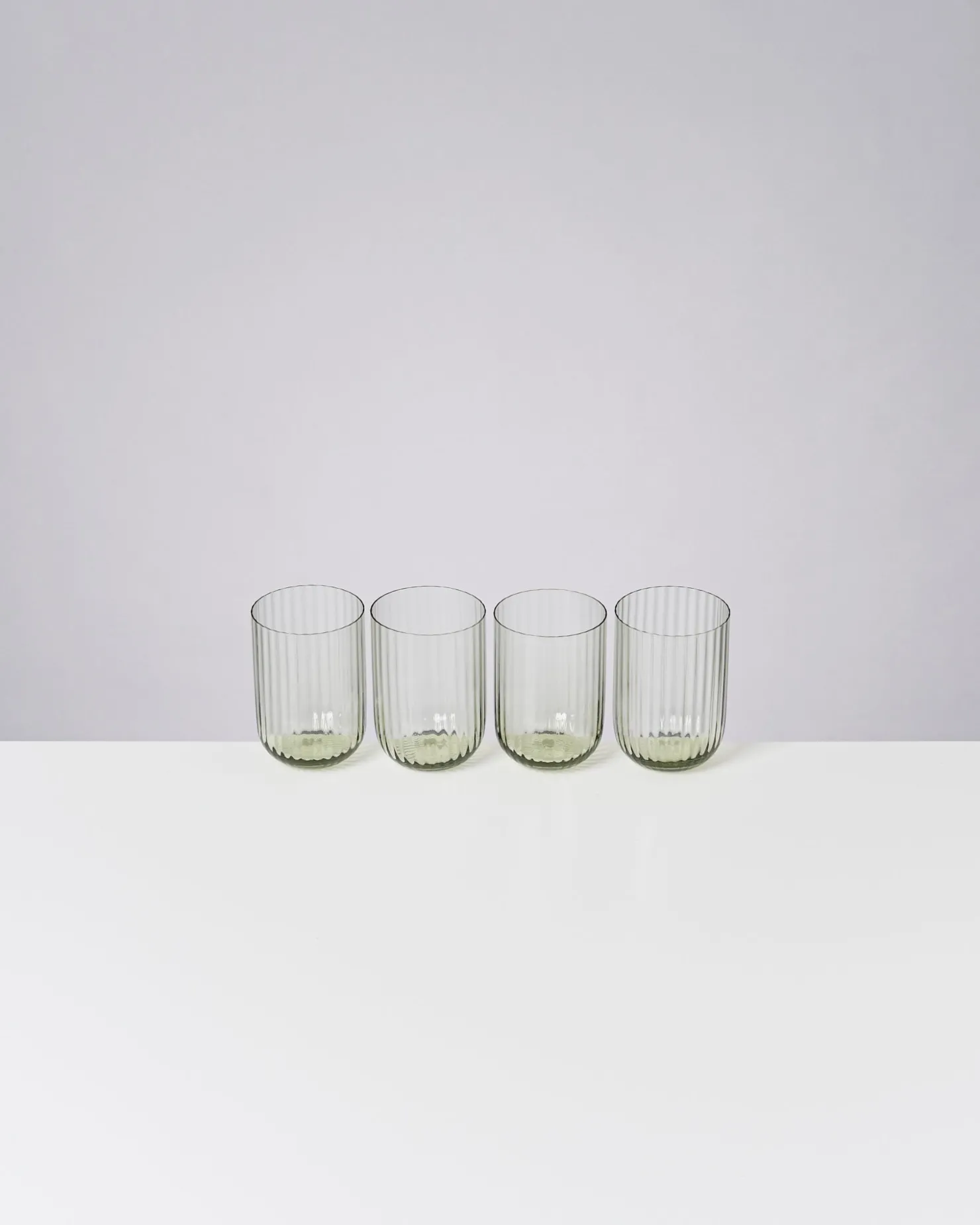 Motel a Miio Kleine Gläser | Gläser Sets %^Joia 4er Set Glas Riffled smaragd