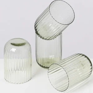 Motel a Miio Kleine Gläser | Gläser Sets %^Joia 4er Set Glas Riffled smaragd