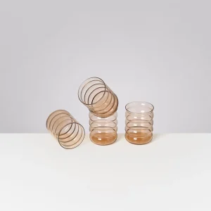 Motel a Miio Große Gläser | Gläser Sets %^Joia -Set Of 4 Glasses Large Bubble bronze