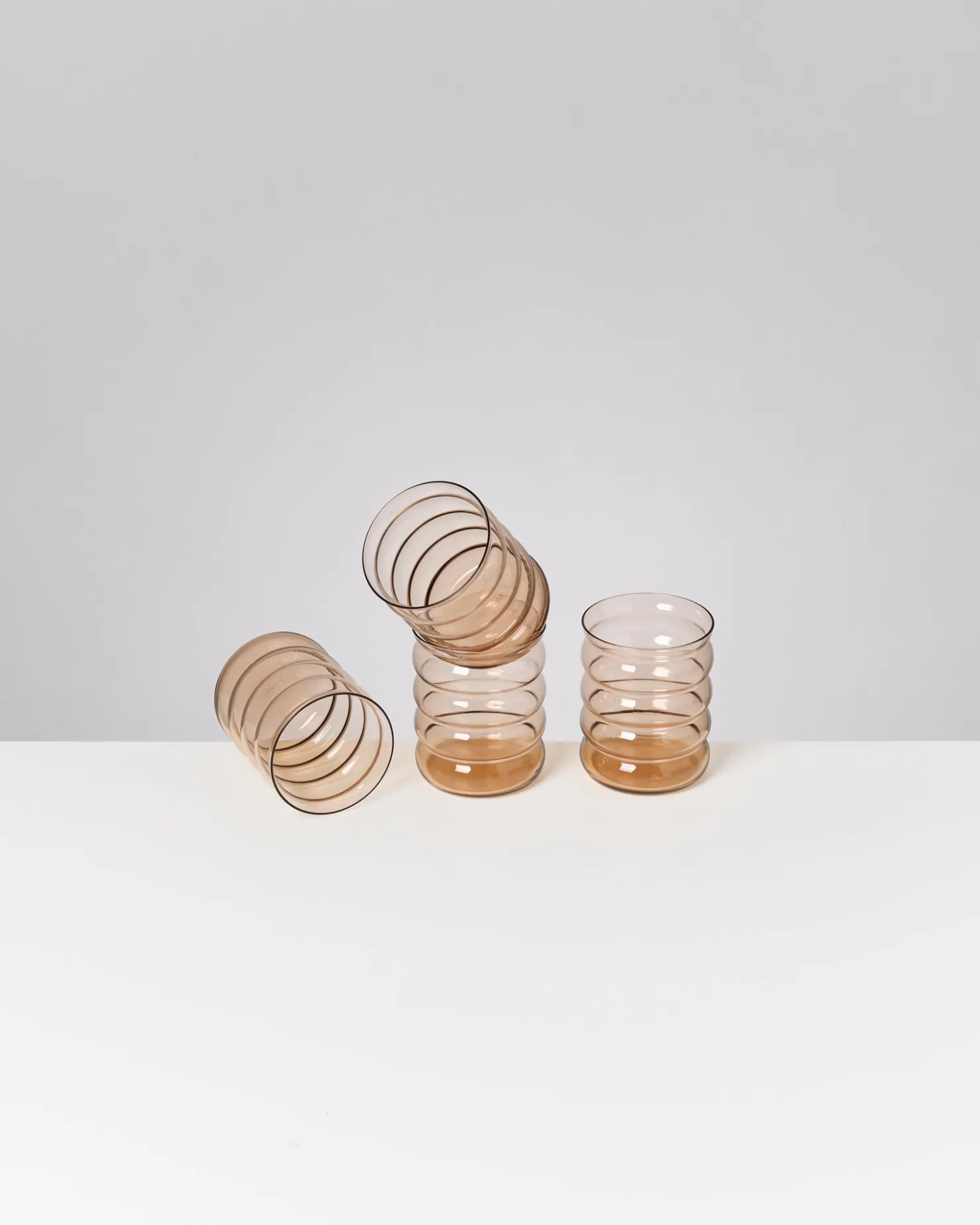 Motel a Miio Große Gläser | Gläser Sets %^Joia -Set Of 4 Glasses Large Bubble bronze