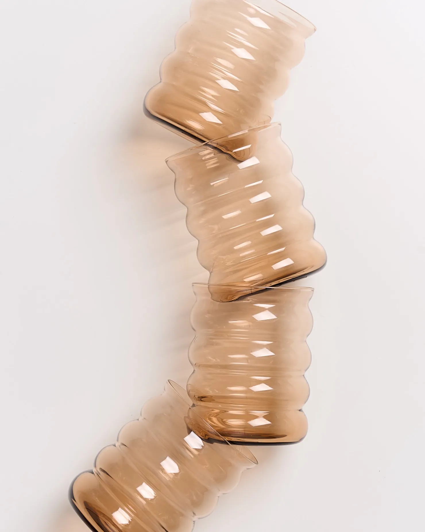 Motel a Miio Große Gläser | Gläser Sets %^Joia -Set Of 4 Glasses Large Bubble bronze