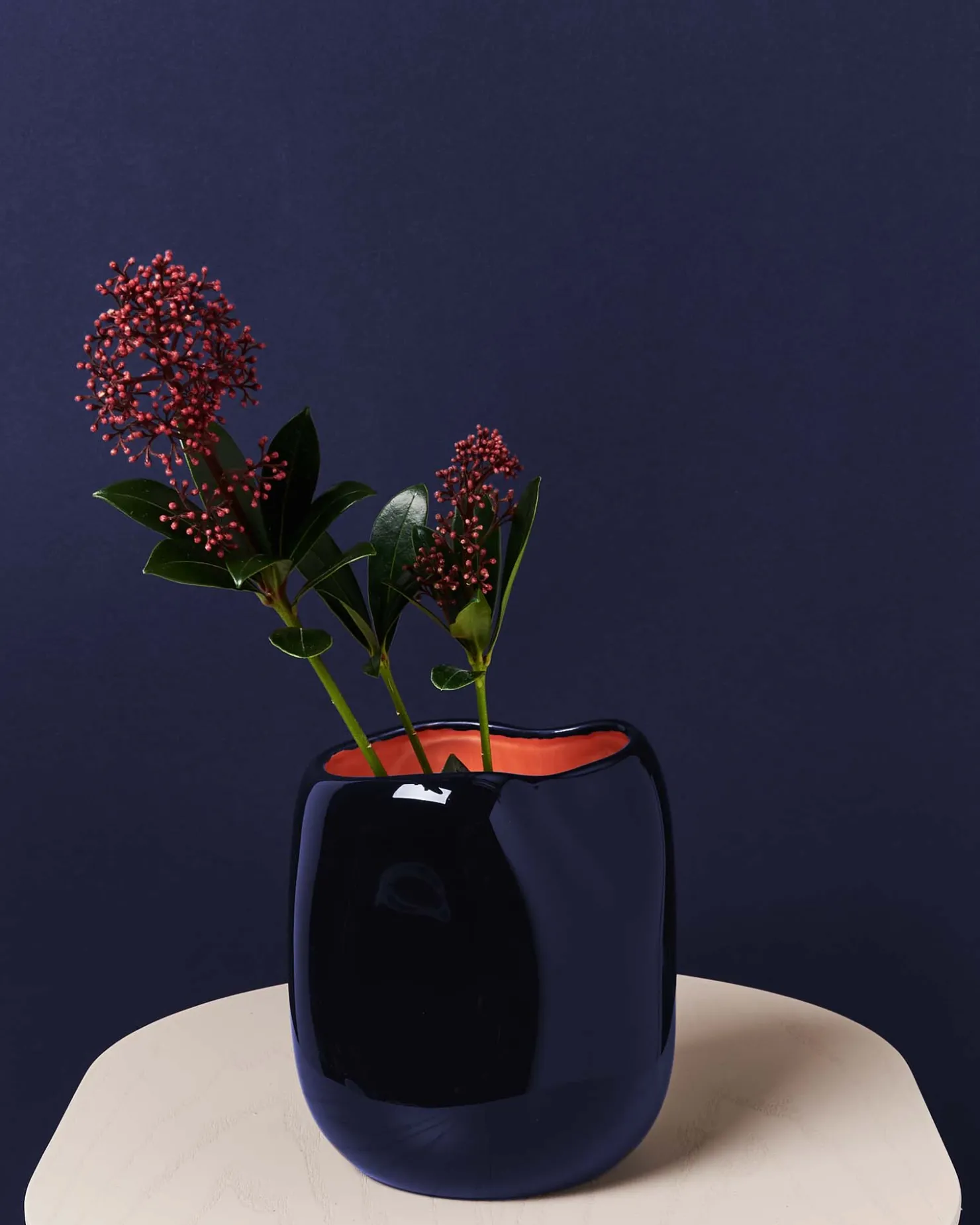 Motel a Miio Mittlere Vasen^João Vase M Blue Coral blau coral