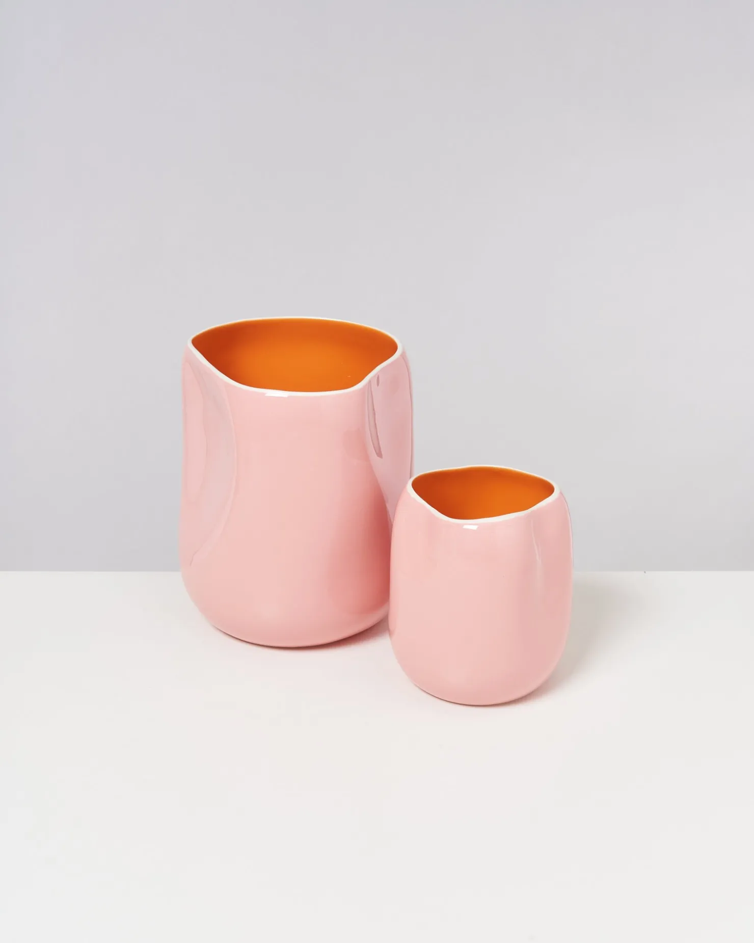 joo_vase_m_rose_orange_2.webp Motel a Miio Mittlere Vasen^João Vase M Rose Orange rosa orange