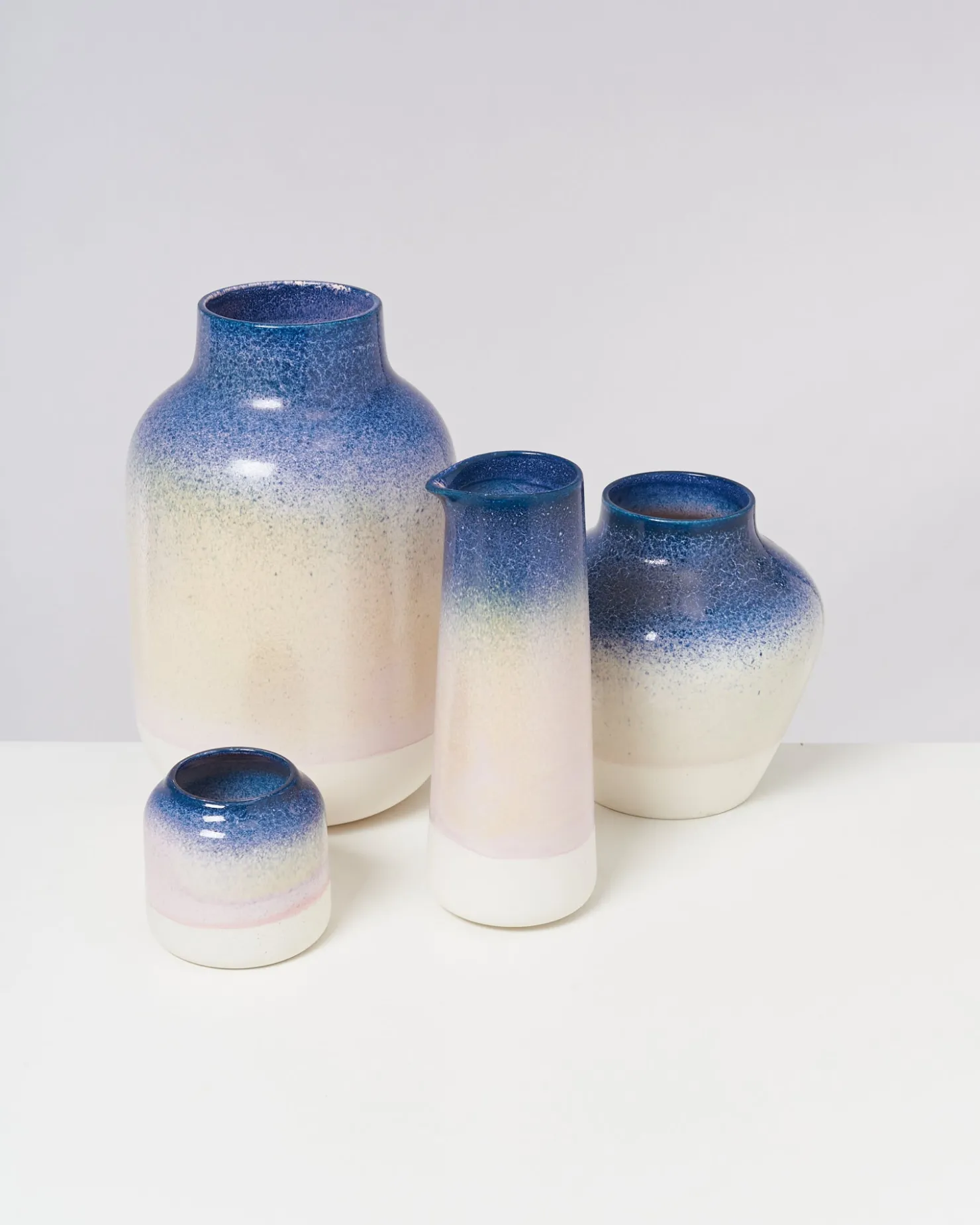 Motel a Miio Mittlere Vasen^Madalin Vase - Blue Rose Speckled blue pink speckled