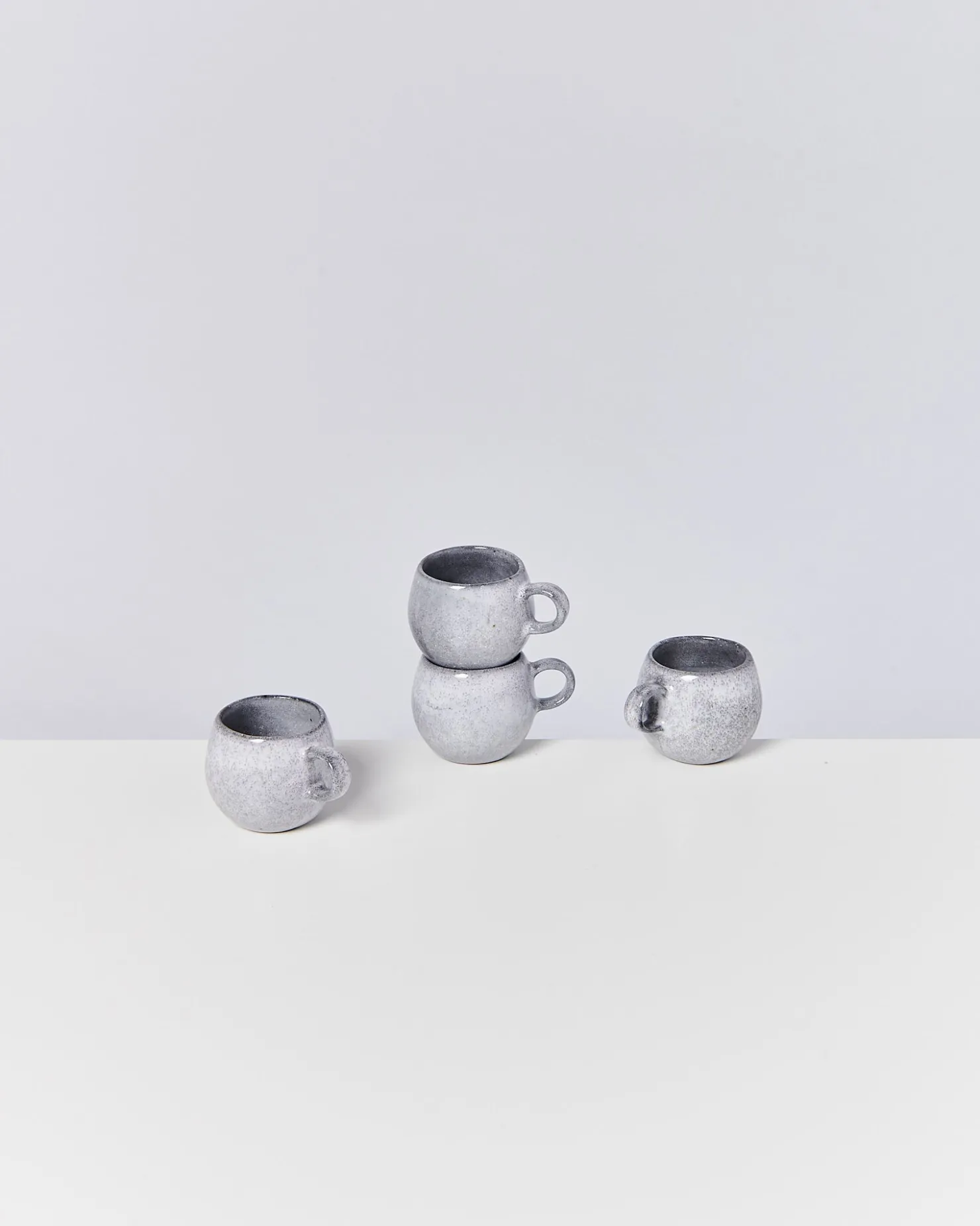 Motel a Miio Tassen-Sets^Mae - Set Of 4 Espressomugs Grey Gray