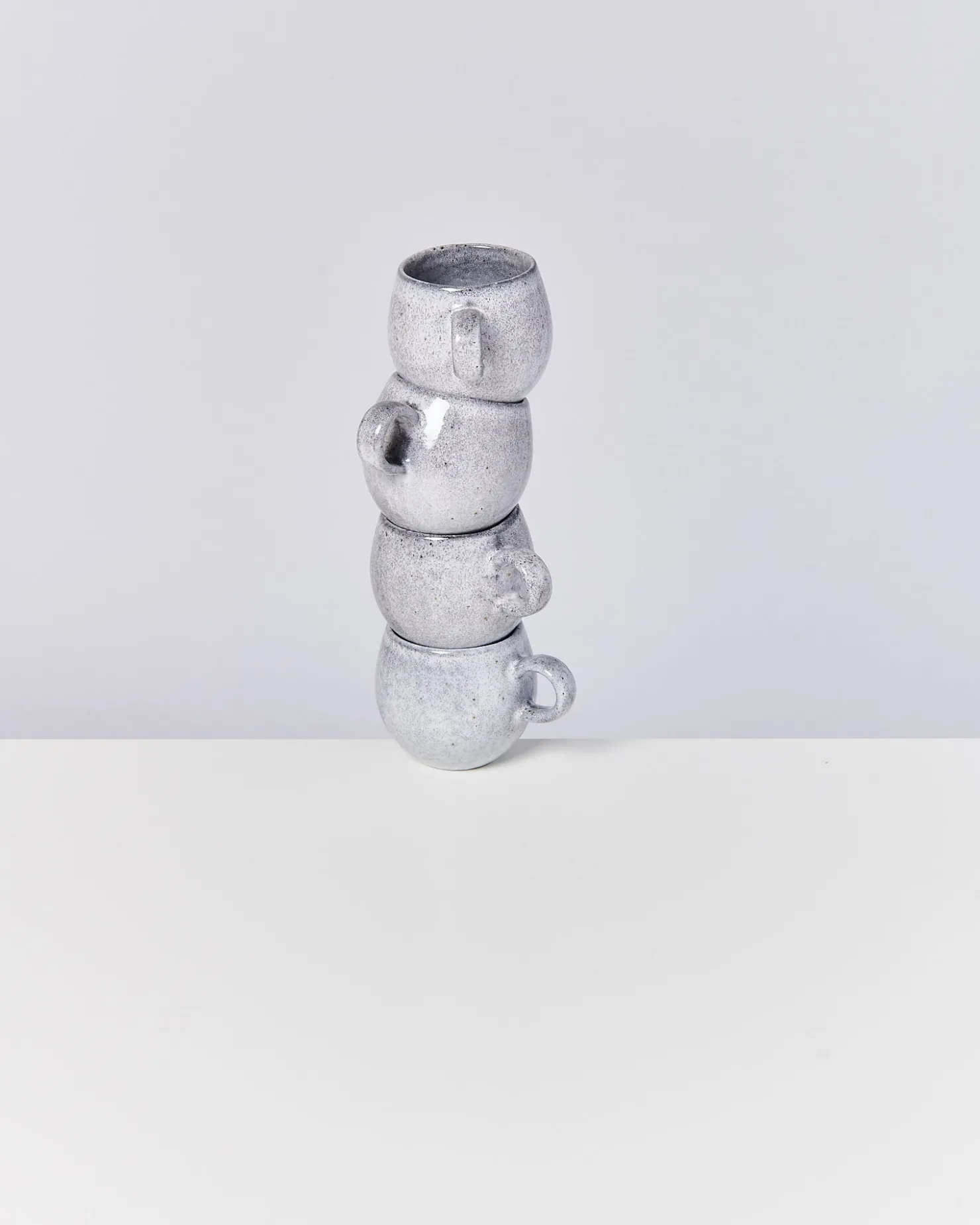 Motel a Miio Tassen-Sets^Mae - Set Of 4 Mugs Small Grey Gray