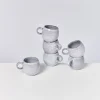 Motel a Miio Tassen-Sets^Mae - Set Of 6 Mugs Small Grey Gray