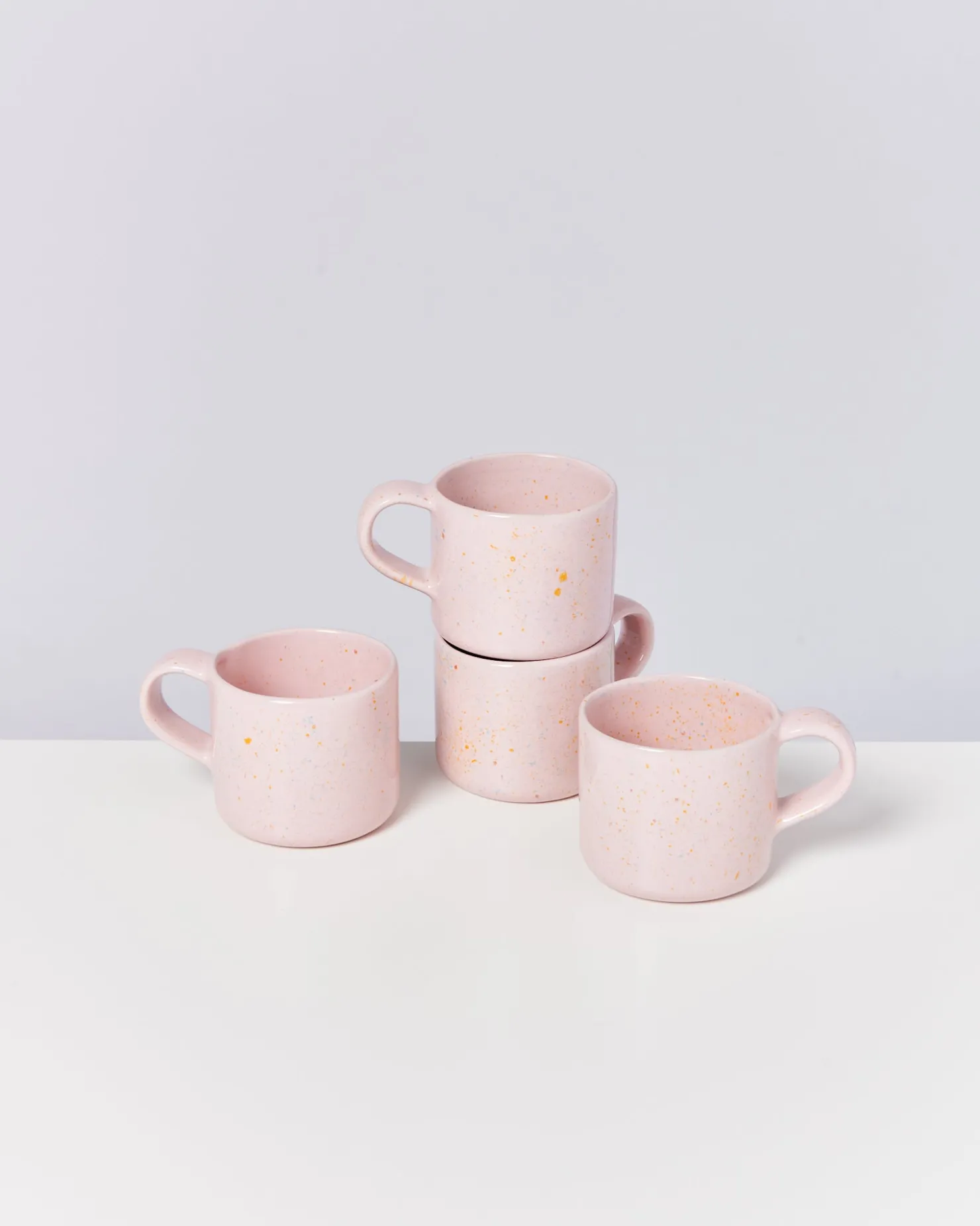 Motel a Miio Tassen-Sets^Nódoa - Set Of 4 Mugs Pink Speckles rosa gesprenkelt