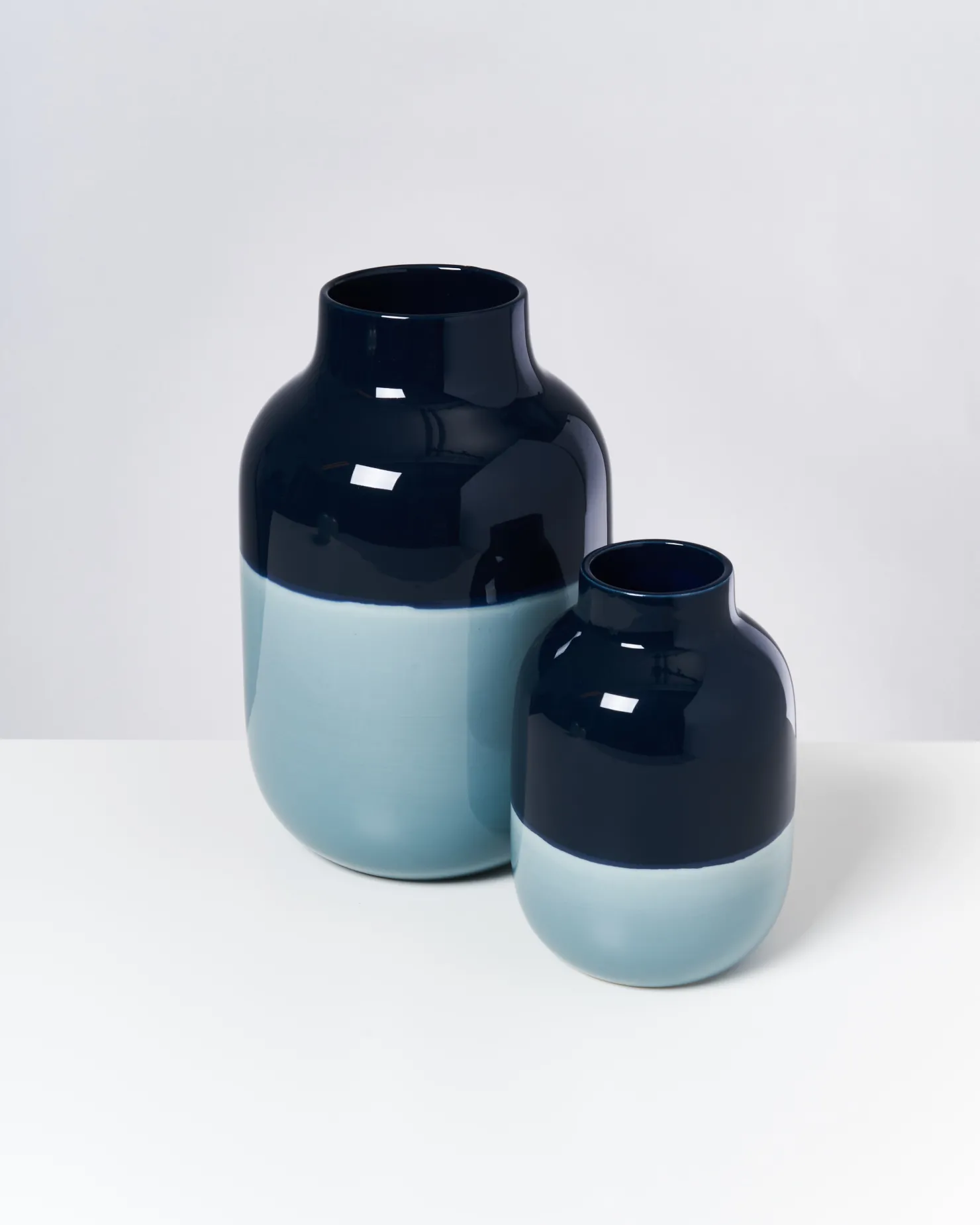 Motel a Miio Mittlere Vasen^Nuno Vase M - Navy Lightblue navy hellblau