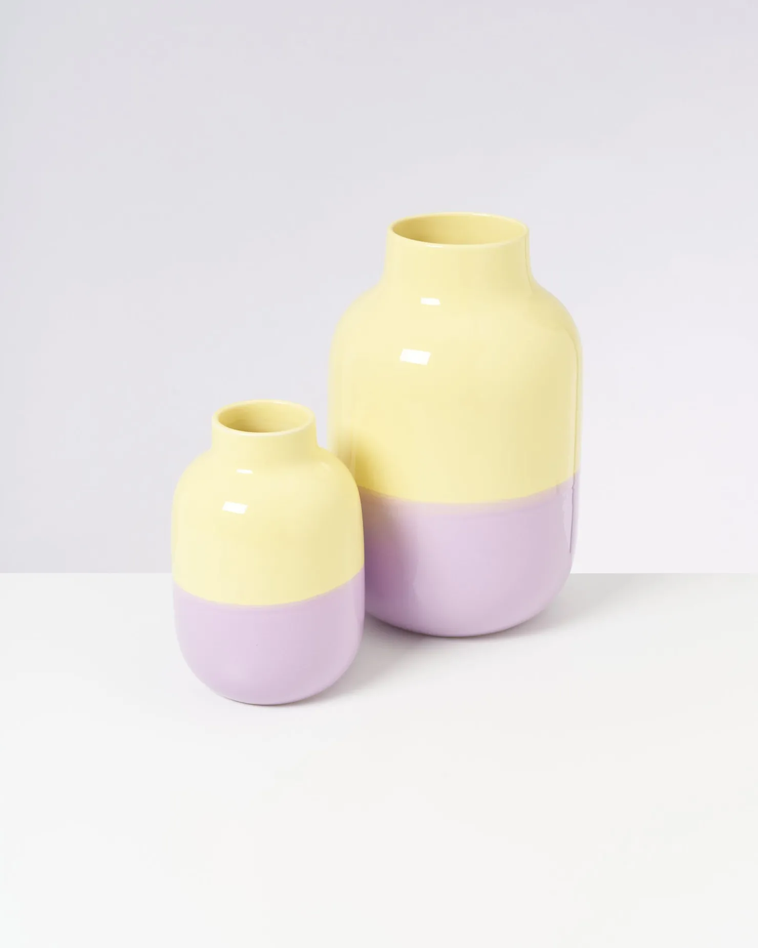 Motel a Miio Mittlere Vasen^Nuno Vase M - Yellow Lilac yellow purple