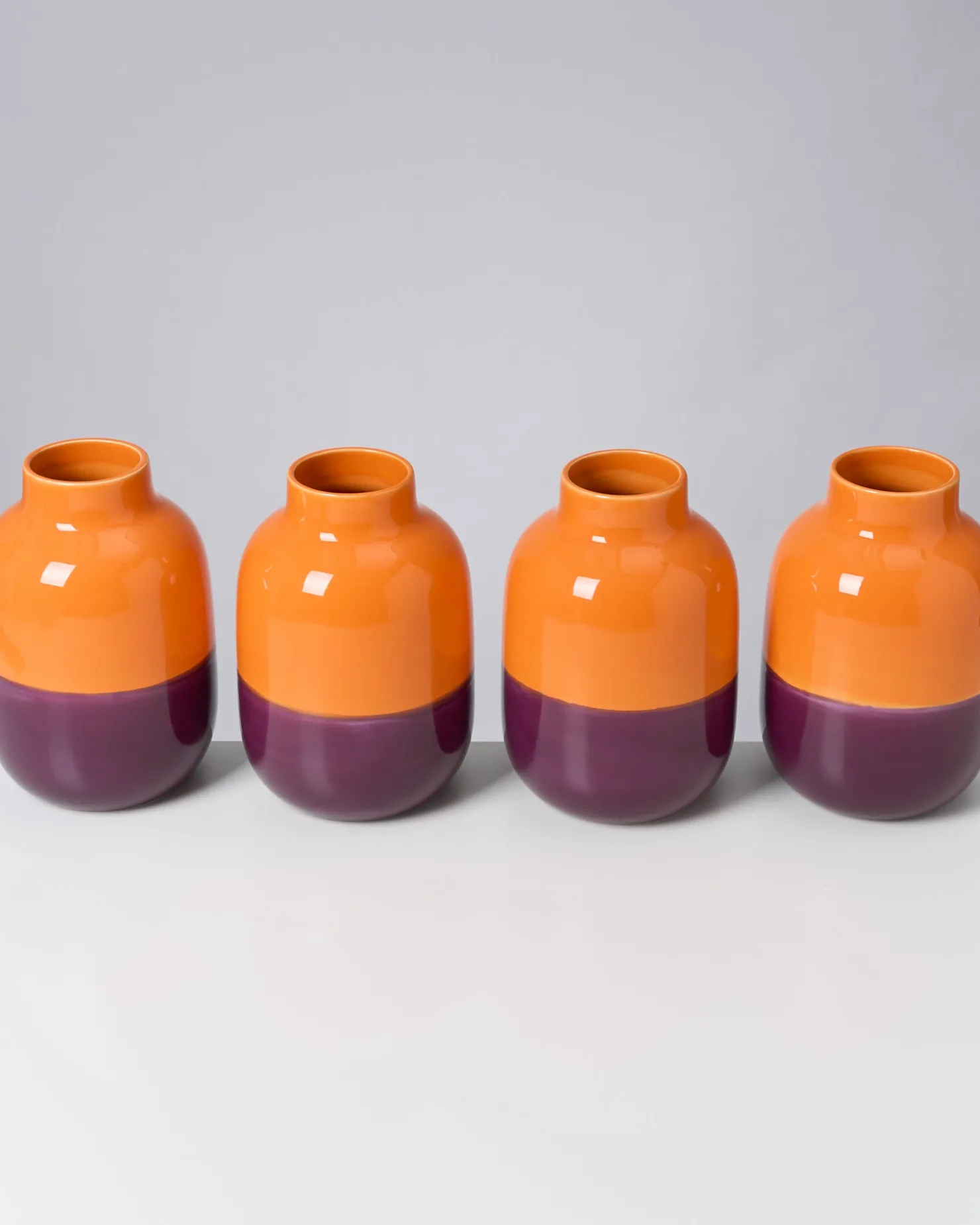 nuno_vase_m_orange_darklilac_9.webp Motel a Miio Mittlere Vasen^Nuno Vase M Orange Darklilac orange dunkellila