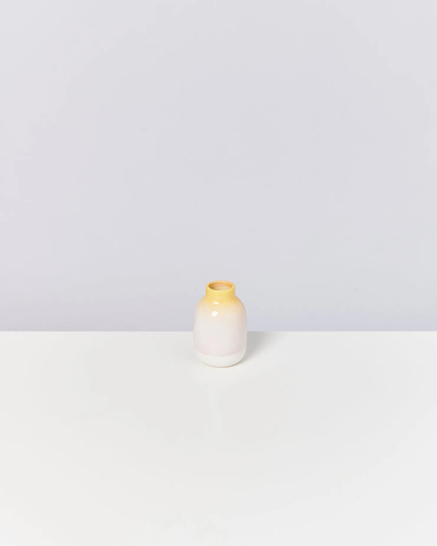 Motel a Miio Kleine Vasen^Nuno Vase S - Yellow Rose gelb rosa gesprenkelt