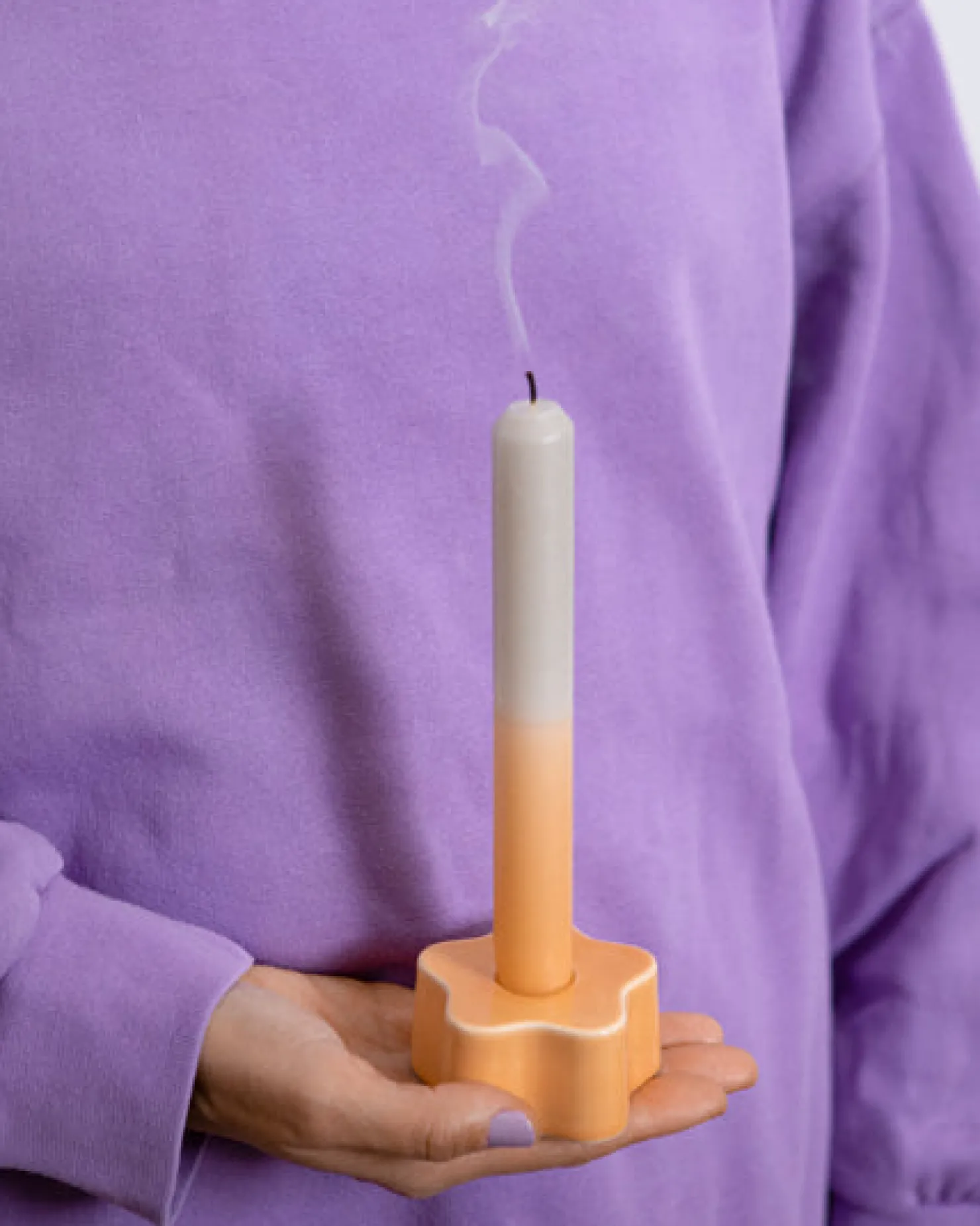 seia__set_of__stick_candles_dip_dye_peach_sand_4.webp Motel a Miio Kerzen Und Kerzenständer^Seia - Set Of 2 Stick Candles Dip Dye peach sand