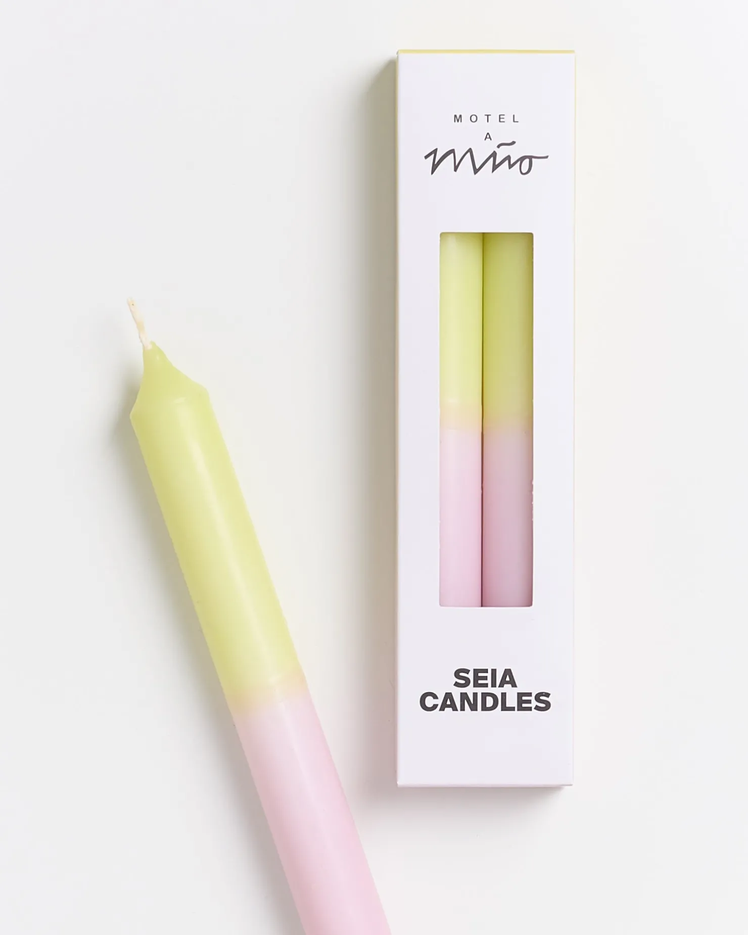 seia__set_of__stick_candles_dip_dye_pink_lime_6.webp Motel a Miio Kerzen Und Kerzenständer^Seia - Set Of 2 Stick Candles Dip Dye Pink Lime rosa lime