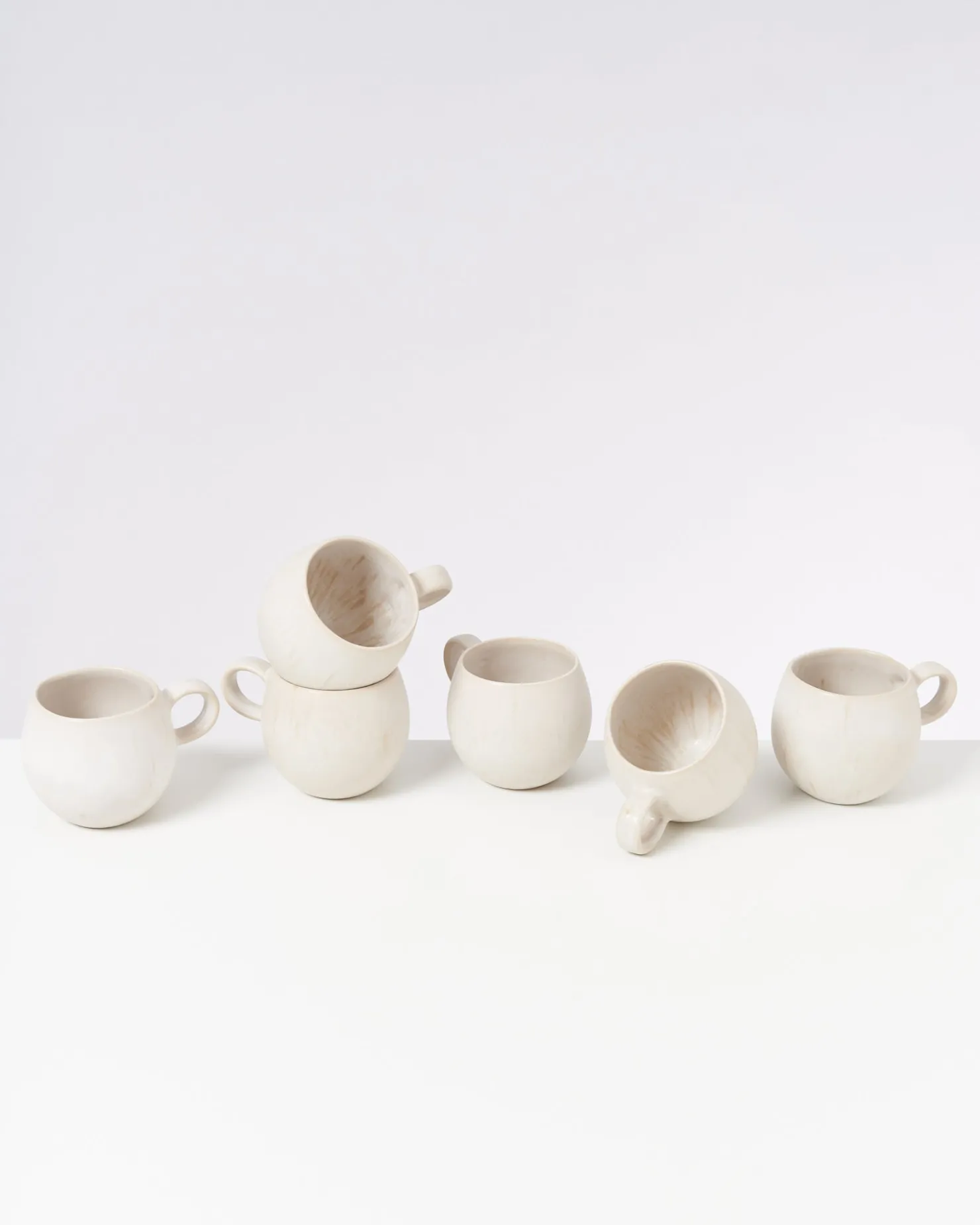 Motel a Miio Tassen-Sets^Sintra - Set Of 6 Mugs Small sand