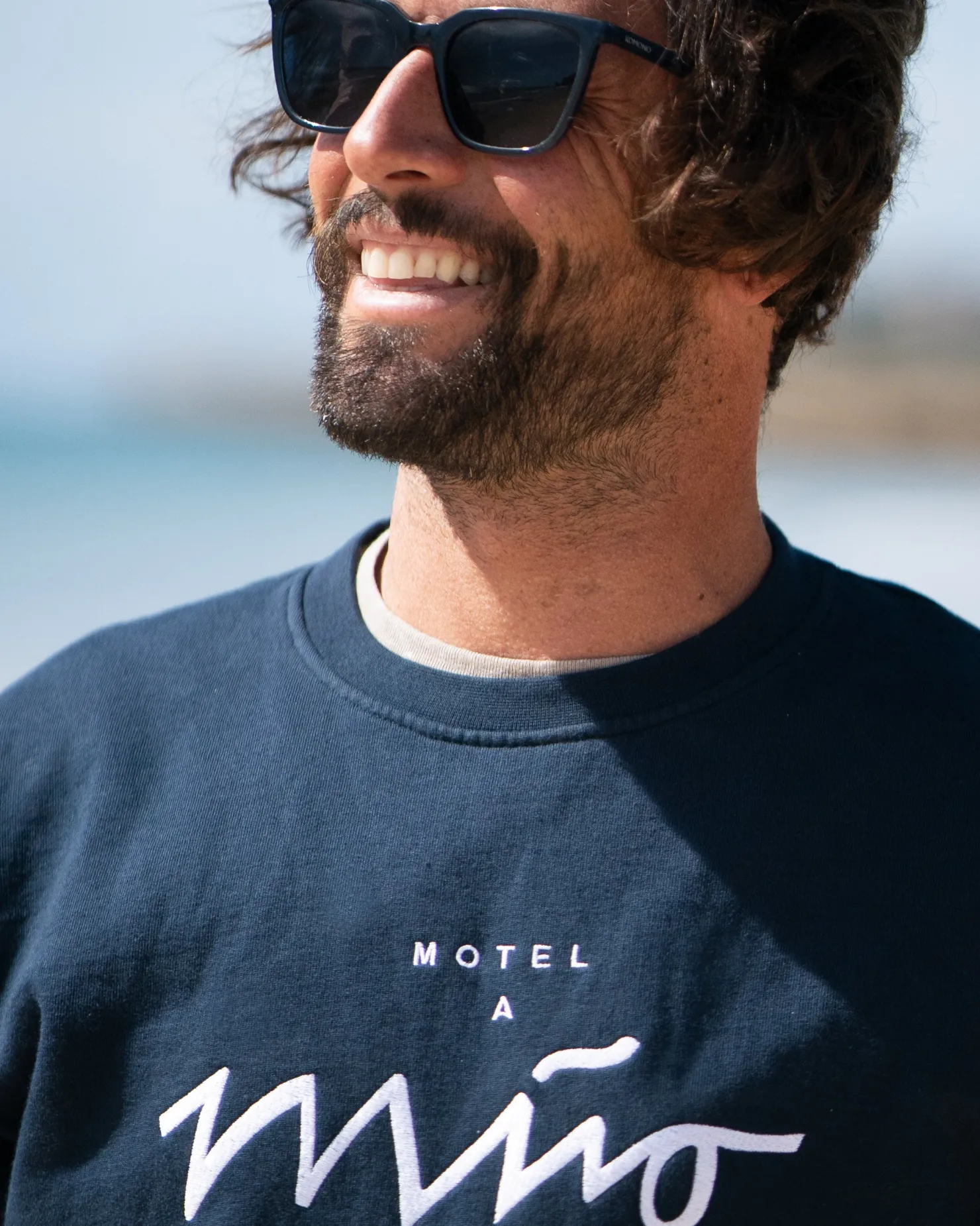 Motel a Miio Sweatshirts^Sweatshirt Men Navy White navy weiß