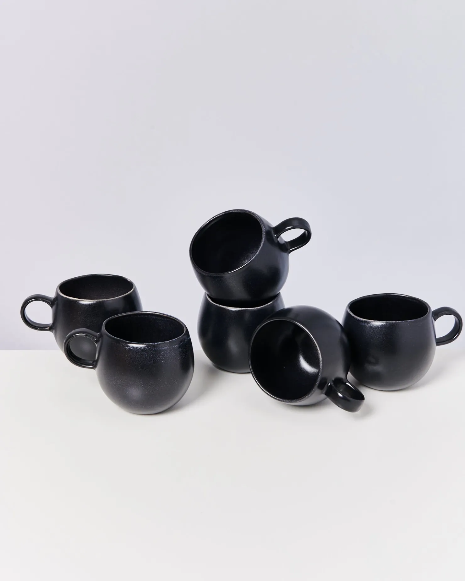 Motel a Miio Tassen-Sets^Turmalina - Set Of 6 Mugs Big black